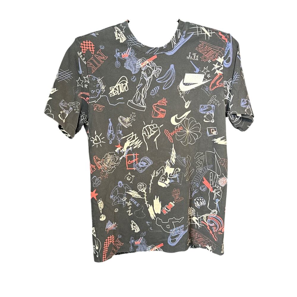 Nike All Over Print Graphic T-Shirt, Size Medium AOP